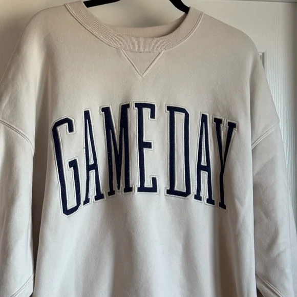 Abercrombie and Fitch Game Day Sunday Crew Sweatshirt XXL - Picture 7 of 9